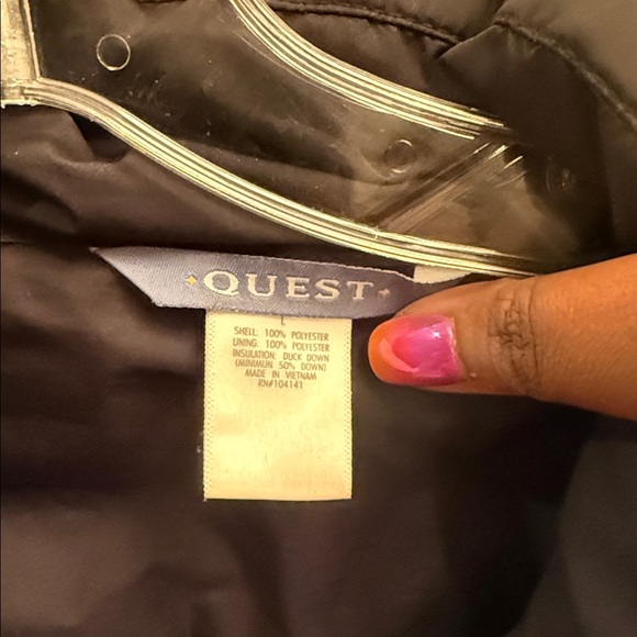 Quest duck down grey puffer size L - Picture 2 of 6